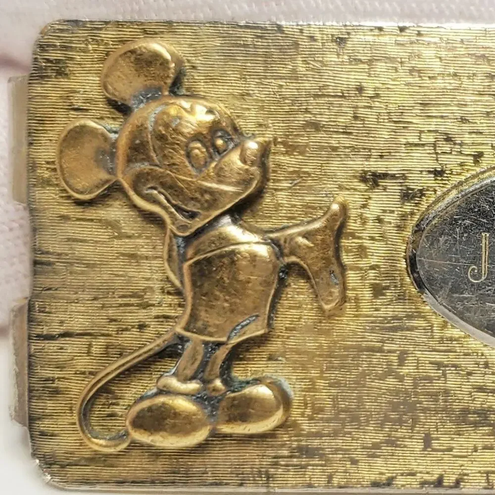 Disney Vintage Mickey Mouse Gold-Toned Money Clip